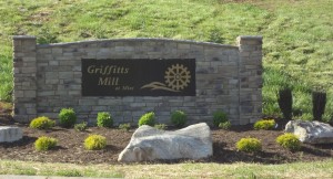 Griffitts Mill sign (2)